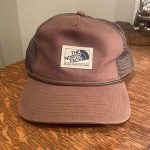 North face trucker style snap back hat